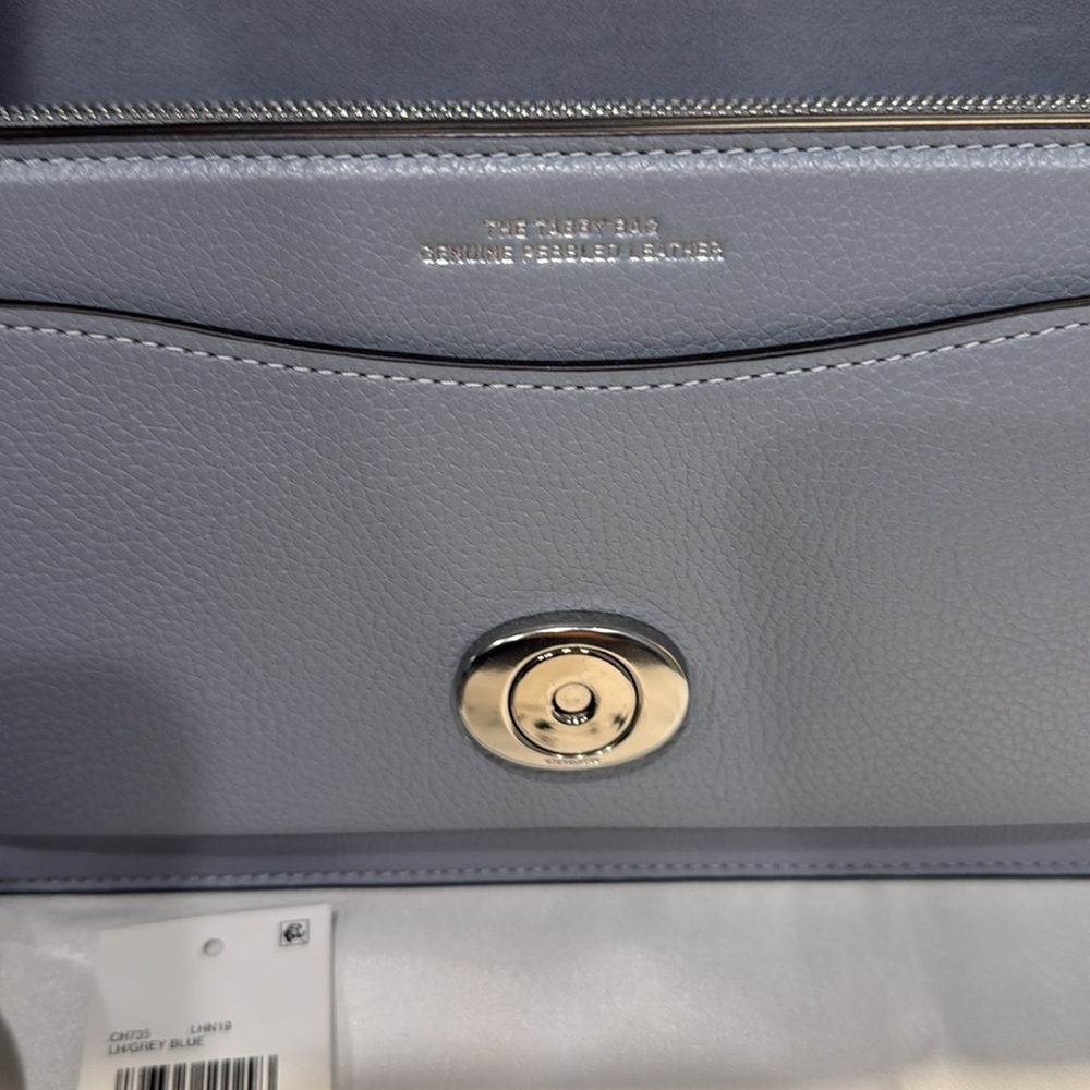 Coach Tabby Shoulder Bag 26 Gray Blue - Picture 11 of 16